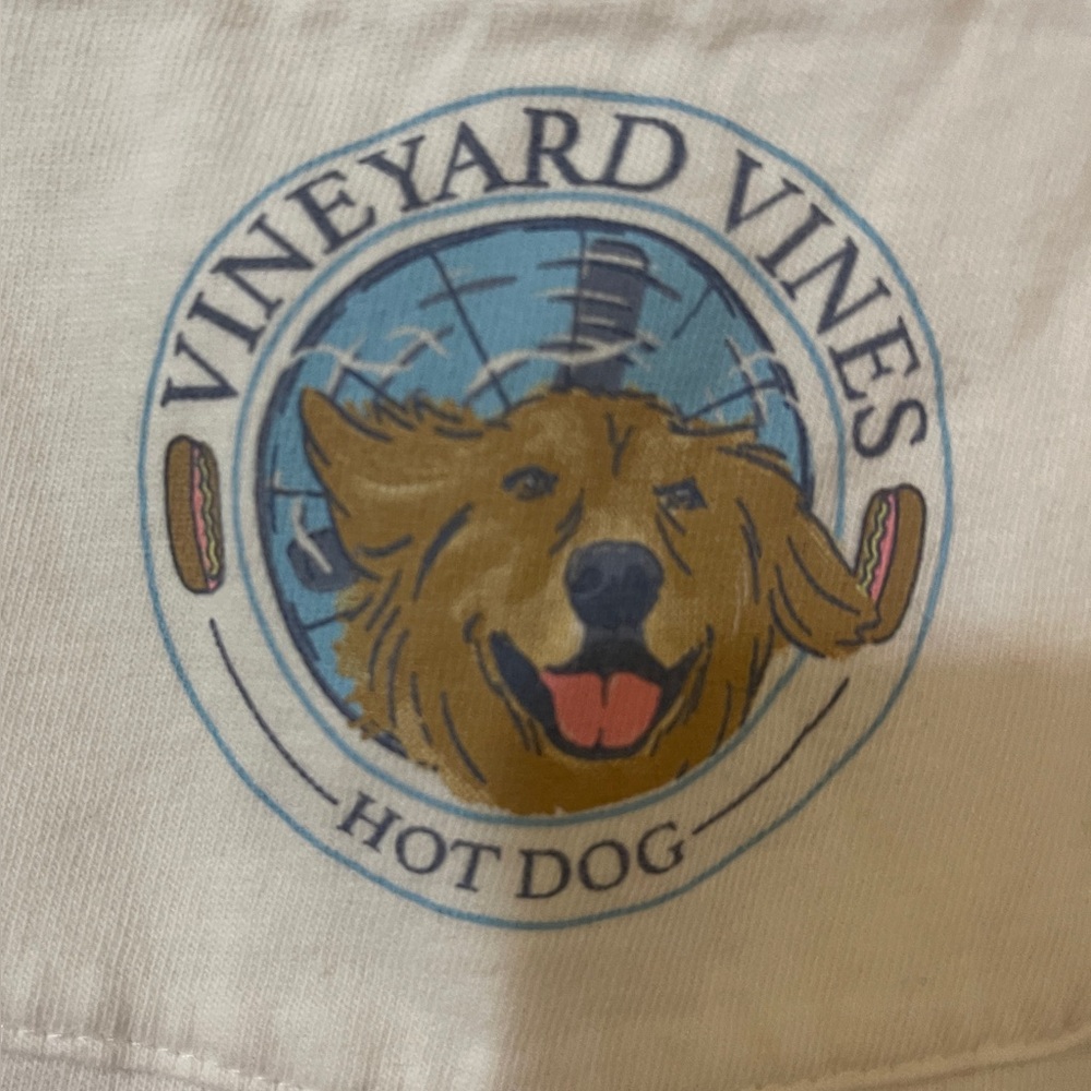 Vineyard Vines White Short Sleeve Tee with Logo
